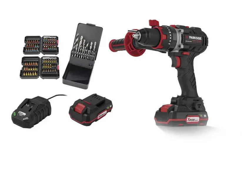 PARKSIDE PERFORMANCE Trapano a percussione senza fili - Kit completo