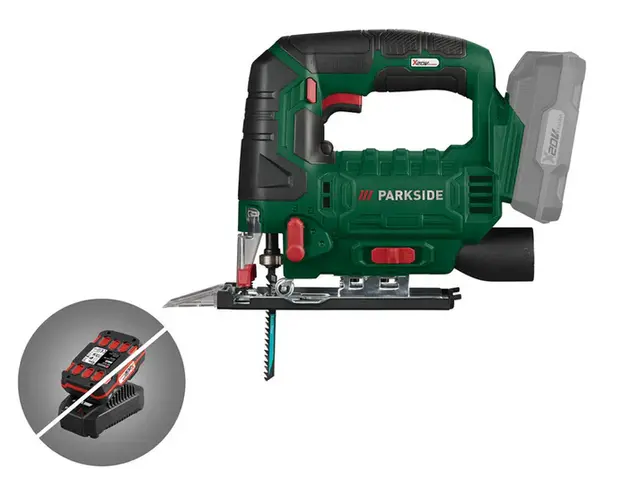 Seghetto alternativo a batteria con movimento pendolare PSTDA 20-Li B3, 20 V