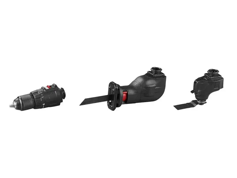 Le tre configurazioni dell'utensile multifunzionale PARKSIDE