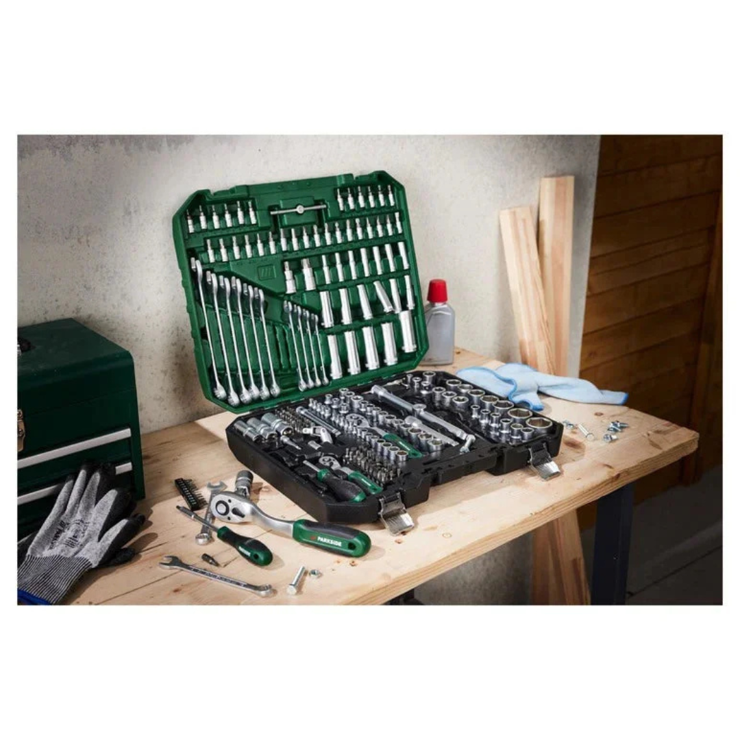 PARKSIDE® Set di chiavi a bussola - In uso su un banco da lavoro