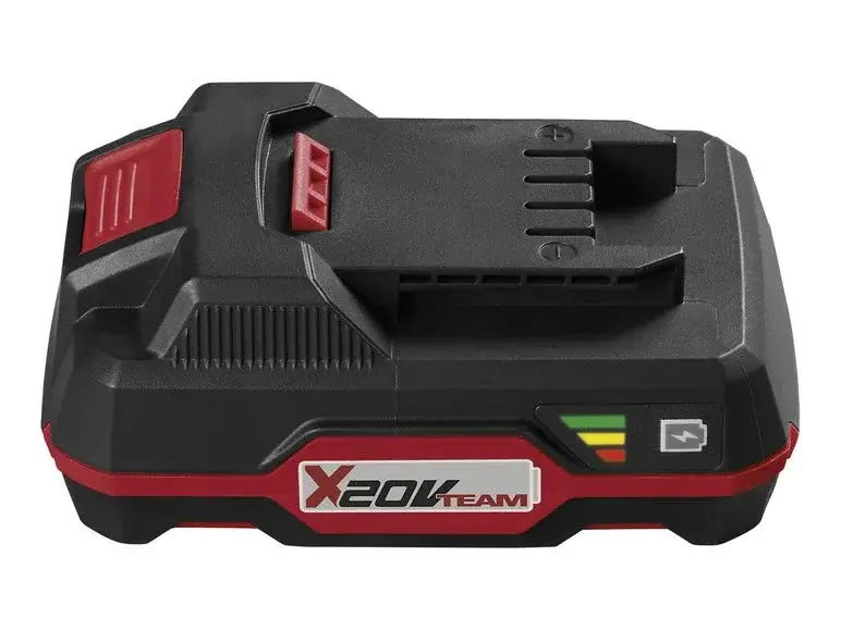 PARKSIDE® Batteria PAP 20 B3, 4 Ah, 20 V vista laterale con indicatore di carica