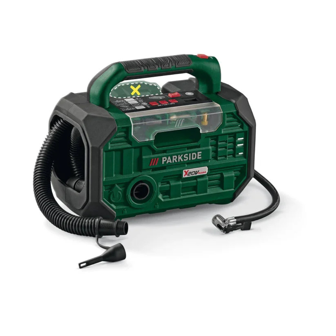 Parkside Compressore e Pompa Senza Fili - Con accessori
