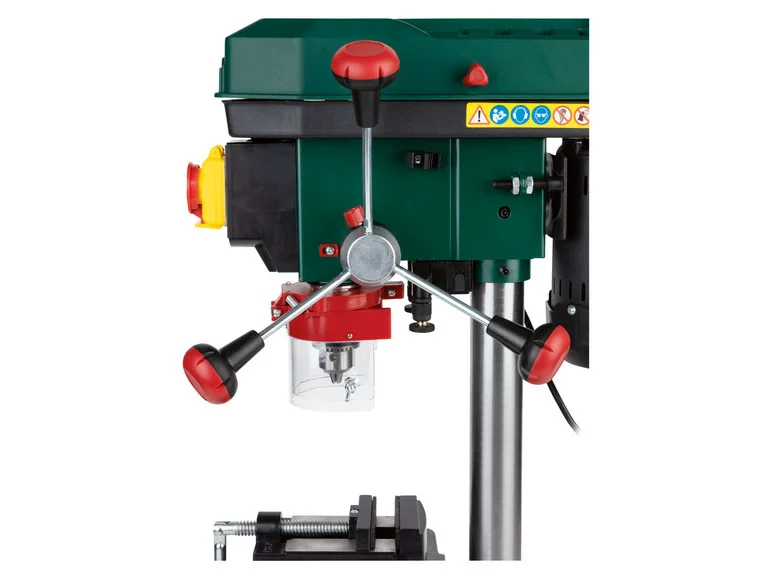 Dettaglio del mandrino del trapano a colonna PARKSIDE PTBM400